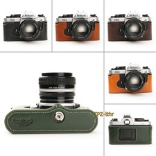 For Nikon FM2 FM FM2N FE FE2 Handmade Genuine Real Leather Half Camera Case Bag