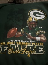 Lee Sports Brett Favre MVP, NFL, Green Bay Packers Sweater Vintage Size XL