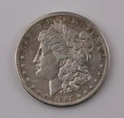 1855 SAN FRANCISCO MORGAN SILVER DOLLAR $1 XF DETAILS CLEANED - 218b