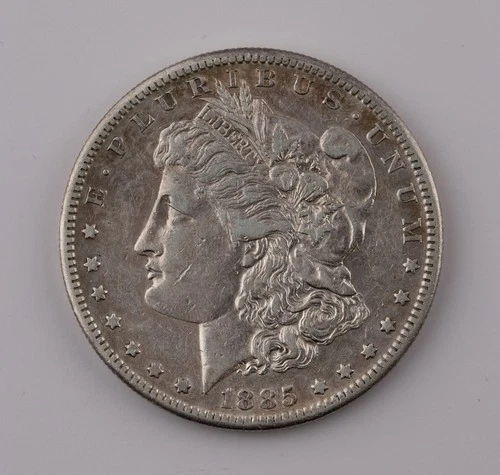 1855 SAN FRANCISCO MORGAN SILVER DOLLAR $1 XF DETAILS CLEANED - 218b