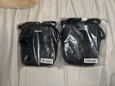 Supreme Red Leather Messenger Shoulder Bag FW23 Brand New Authentic