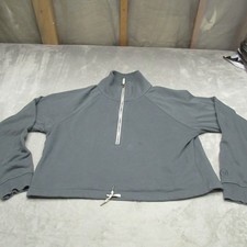 Vuori Sedona Sweatshirt Women XL Blue Sedona 1/2 Zip Pullover Drawstring Hem