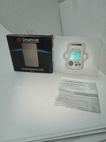 ORIGINAL OEM SEGA DREAMCAST JUMP  VIBRATION PAK HKT 8600 & WHITE ORIGINAL VMU J4