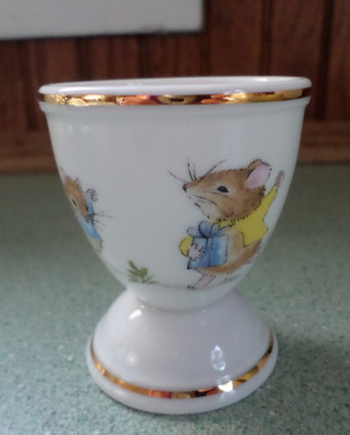 Limoges France Beatrix Potter Hunca Munca Egg Holder Cup