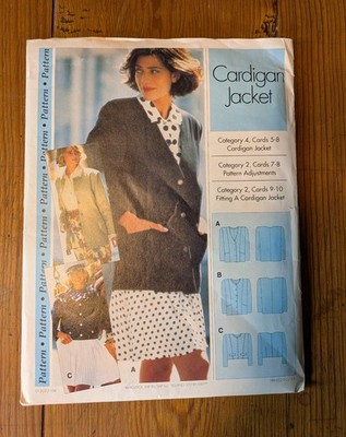 Sewing Step By Step Pattern Cardigan Jacket Uncut  4-22