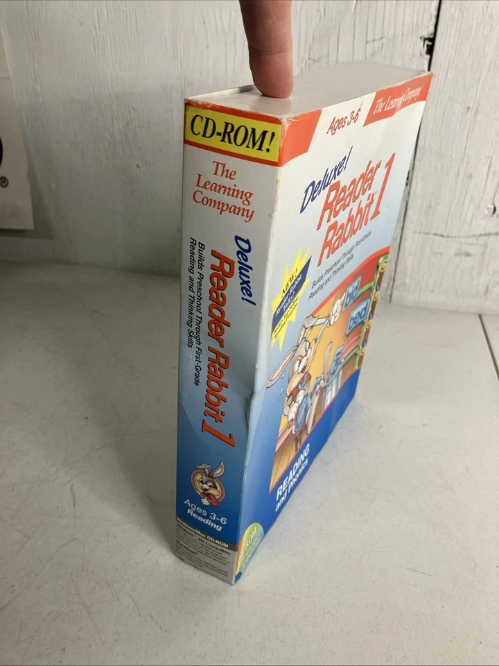 Deluxe! Reader Rabbit 1 The Learning Company Windows Macintosh CD-ROM Big Box - Изображение 2 из 4