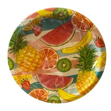 Member's Mark Summer Treats 85 Count 10" Round Paper Plates
