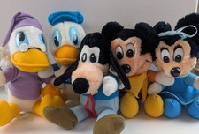 Disney Mickey's Christmas Carol Plush Complete Set Hardee's Vintage 1984