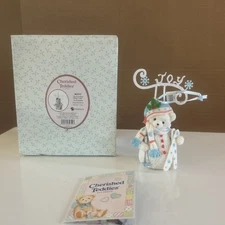 Cherished Teddies Joy Snowbear # 4023747, Joy Is In Each Winter’s Day With Box.