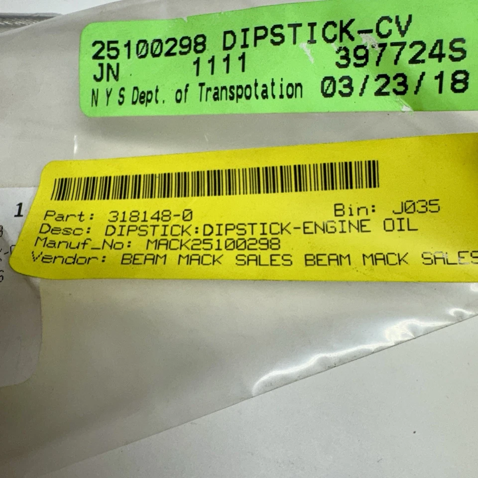 Mack 25100298 Dipstick * * 出售 * 免运费  — 第 2/2 张图片