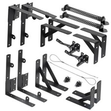 Fence Gate Kit Gate Hardware Anti Sag Gate Kit Gate Frame Cornor Brackets 2 Set