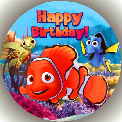 Tortenaufleger Geburtstag Party Tortenbild Fondant Oblate Findet Nemo  P8