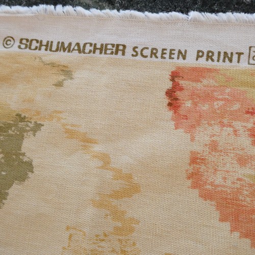 Colección Histórica SCHUMACHER Natchez Amarillo Floral 2 Piezas Remanentes De Colección - Imagen 5 de 11