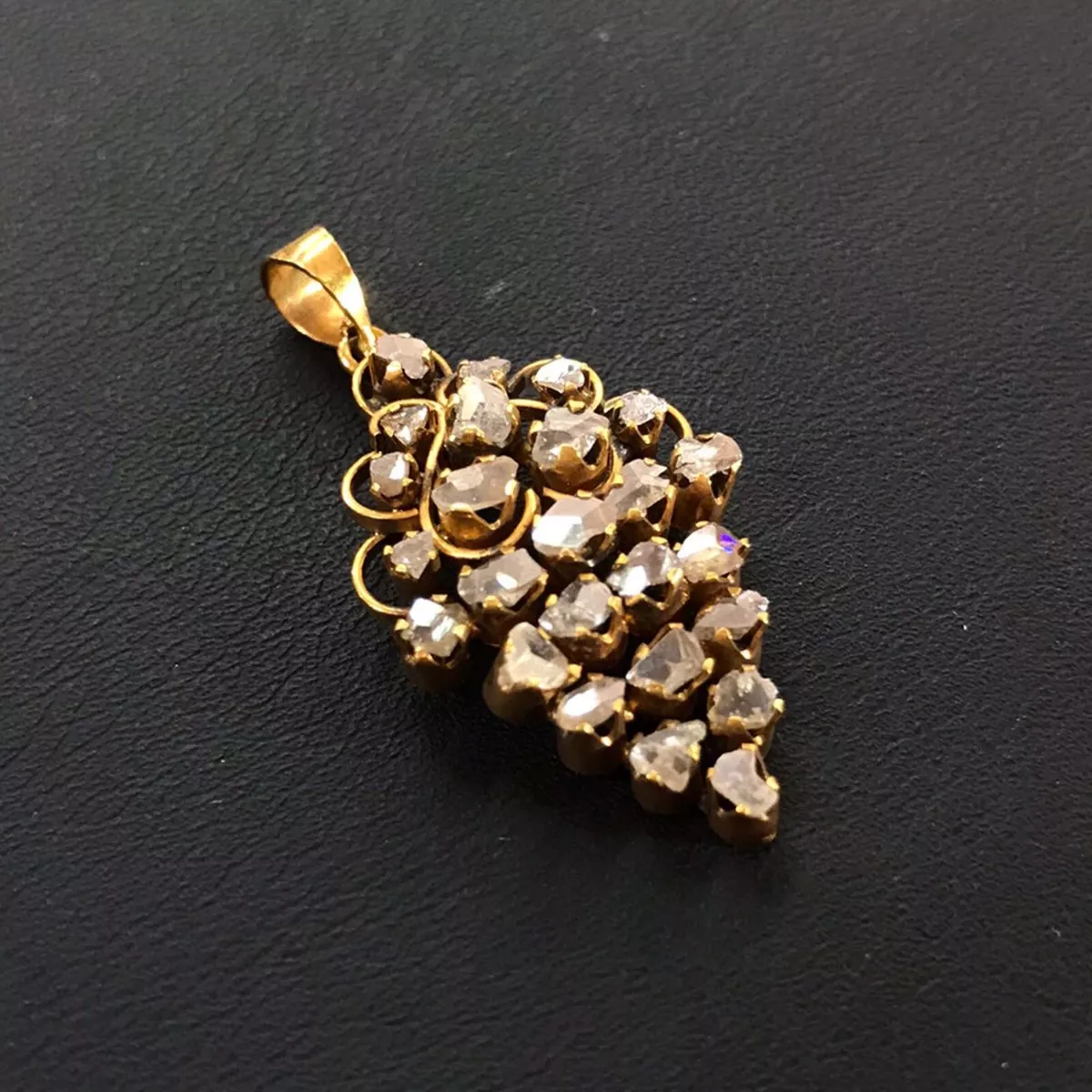 Antique Polki Diamond pendant. Peranakan Nyonya Jewelry eBay