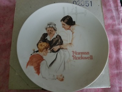 Rare Normal Rockwell's ''The Broken Window'' Limited Edition - Plate Number 22026