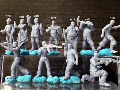 1:64 Figures  - For Dioramas Miniature Figures 164 Fig Lot 652 Doublegdiecast