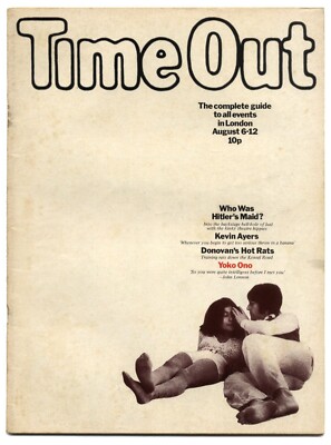 Time Out Magazine August 6-12, 1971 Kevin Ayers Yoko Ono John Holmes 