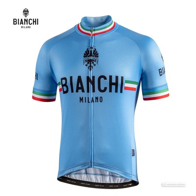 NUOVO Bianchi Milano ISALLE Manica Corta Ciclismo in jersey: AZZURRO | eBay