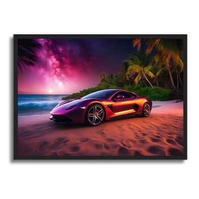 Auto Poster gerahmtes Wandbild Fahrzeug Man Cave Bild A4 - A1 Wohndeko Design