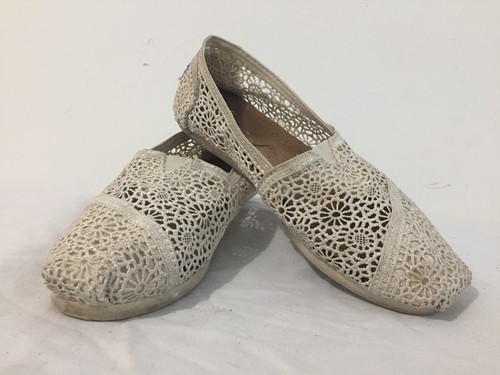 TOMS Ballet Flats Shoes Ivory Natural 