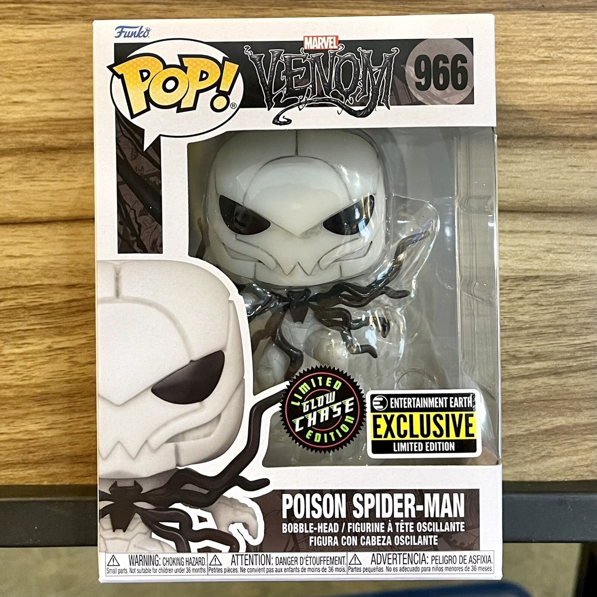 Venom Poison Spider-Man CHASE Funko Pop! #966 Entertainment Earth 