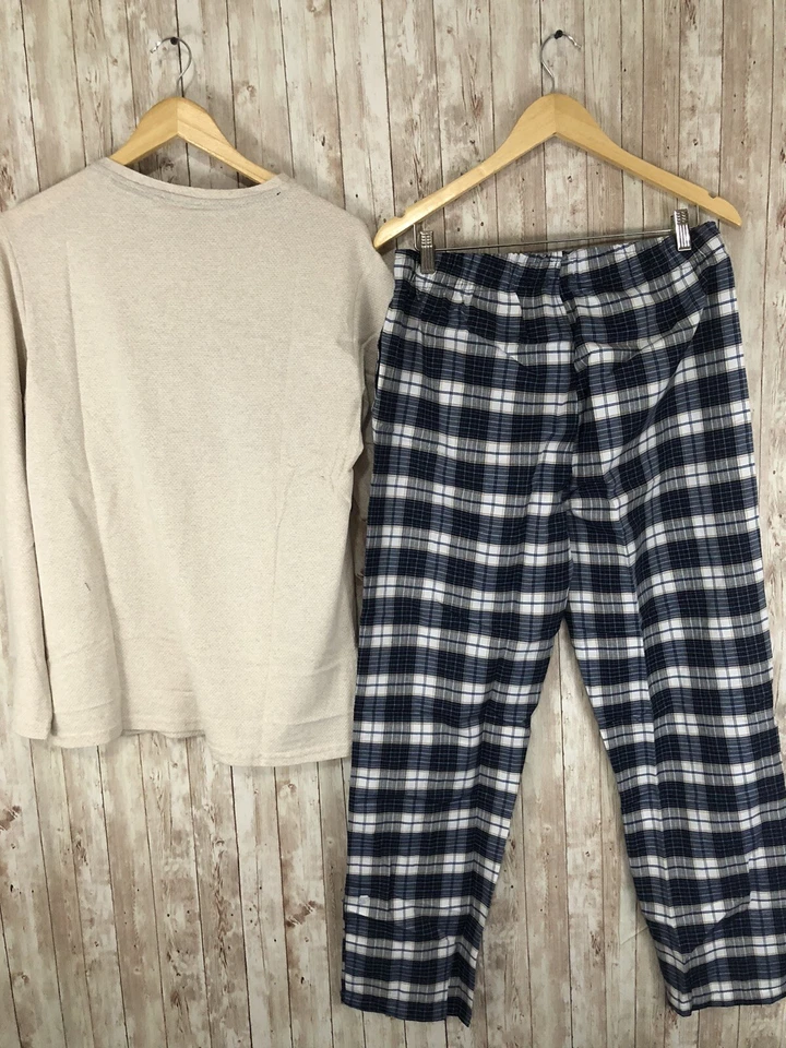 Conjunto de pijama de facto para hombre conjunto grande para dormir pantalones de salón camisa Friday Forever N81 Foto 3 de 4