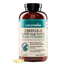 NatureWise Extra-Strength Omega 3 Fish Oil Supplement - 1000mg per Serving - ...