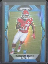 2017 Panini Prizm Rookie Light Blue Prizm #253 Kareem Hunt 45 of 199