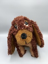 Vintage Latch  Hug Huggables Brown Dog With Tongue Out 9  Plush Rare 1983