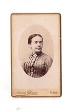 CDV Photo Lady Portrait - Flers 1880s