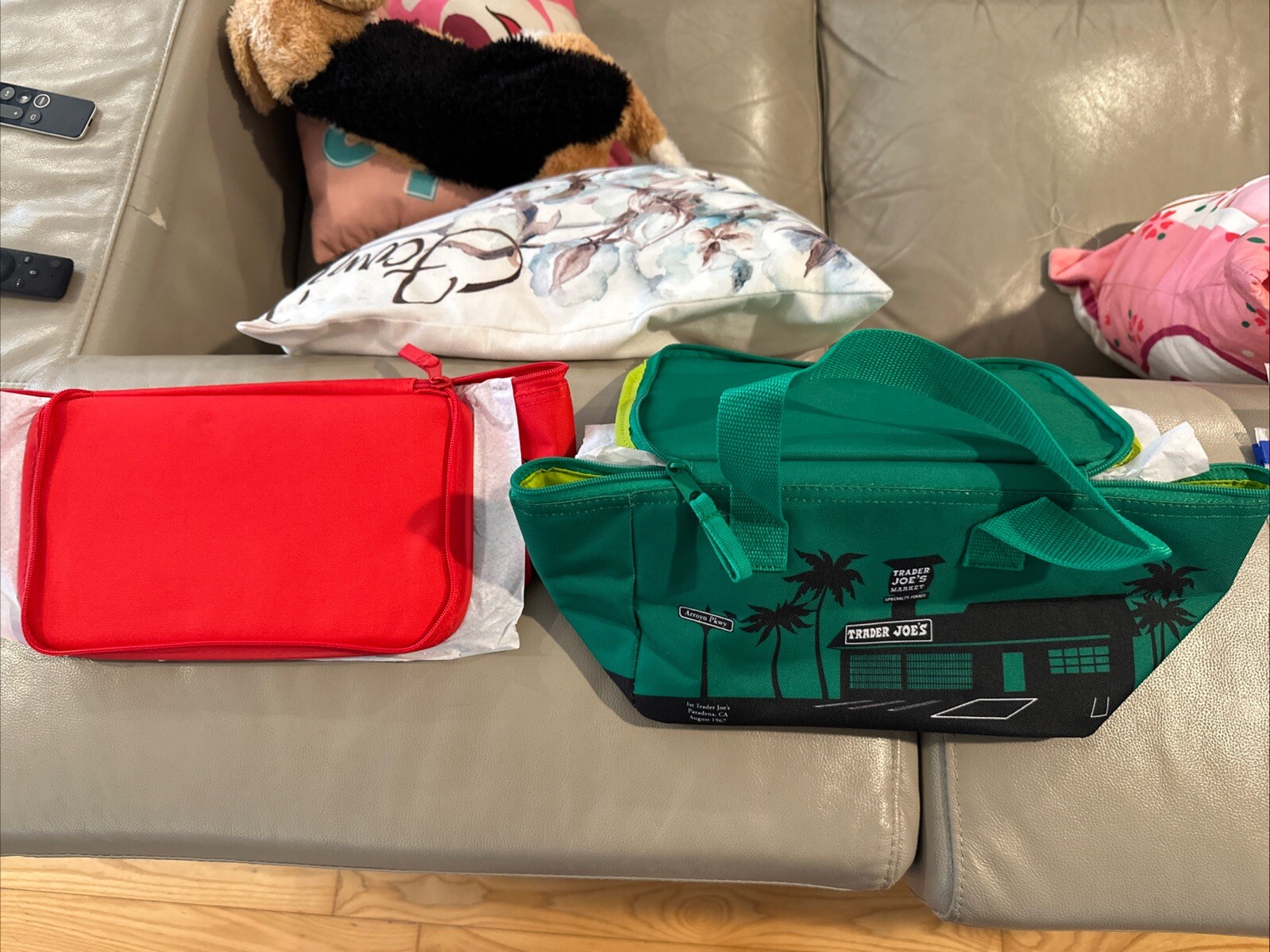 Набор мини-Сумок Trader Joe с Утеплителем Красный и Зеленый Новинка Готов к Отправке 10590₽