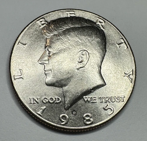 1985-P Kennedy Half Dollar 50Cent Piece from US Mint Set. Uncirculated BU