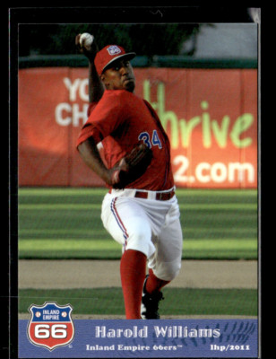 Harold Williams 2011 Inland Empire 66ers Team Set
