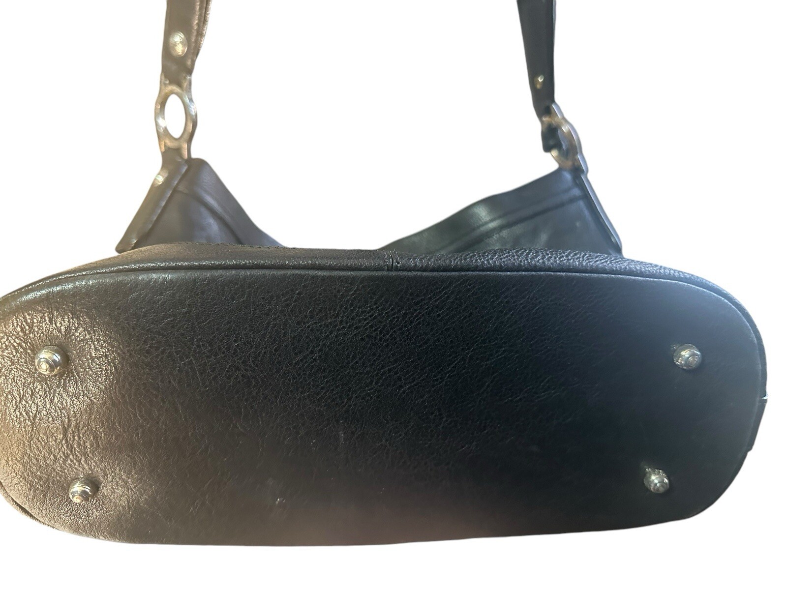 Brighton Patchwork Black Leather Shoulder Bag Pur… - image 7