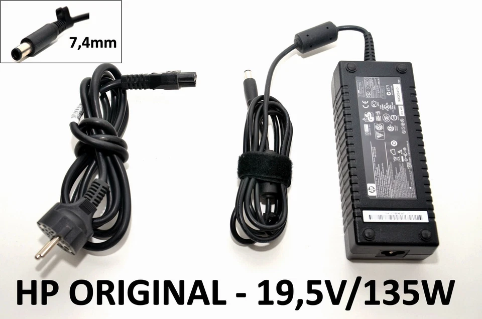 ORIGINAL Alimentation / Chargeur ordinateur HP 135W 19,5V | Embout 7,4x5,0mm