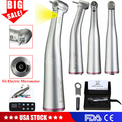Dental 1:5 Increasing Contra Angle LED Handpiece Fit NSK Electric Motor st