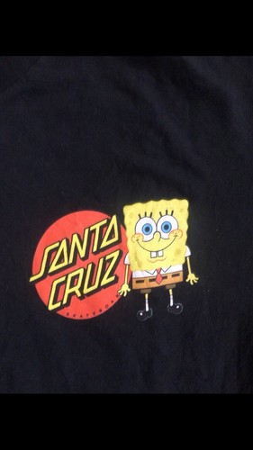 Santa Cruz X Spongebob Square Pants Skateboard T Shirt Men S Size L Nickelodeon Ebay