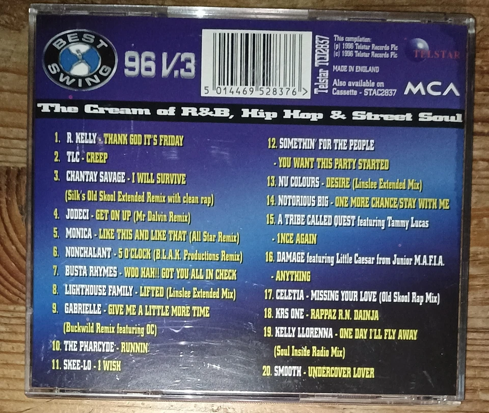 Best Swing 96 V.3 - 20 Cool Cruzin' Summer Flavas - The Cream of R&B, Hip Hop & - Bild 4 von 4