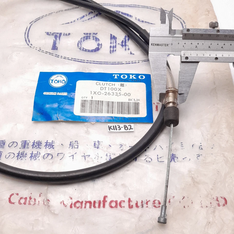 雅马哈 DT 100 X DT100 DT100X 离合器电缆 NOS — 第 3/4 张图片