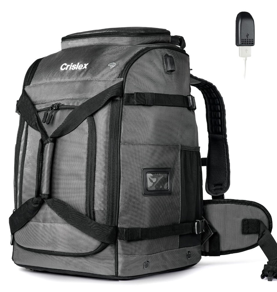 Sac De Bottes De Ski Alpin Backpack, 65L Padded Ski Gear Bag