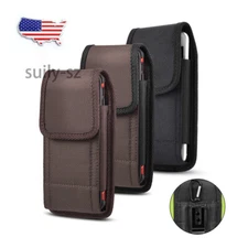 For iPhone Cell Phone Vertical Carrying Belt Clip Pouch Case Holster Cover