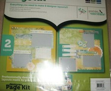 Good Day Sunshine Picture Scrapbook Page Kit Paper Chipboard Directions 12 x 12