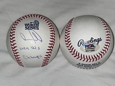 Andy Pages Dodgers Auto Signed 2024 World Series Baseball PSA Wit WS Champs .