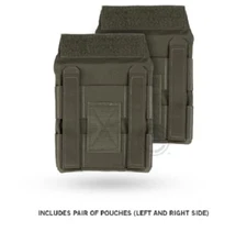 Crye Precision JPC Jumpable Plate Carrier Side Plate Pouch Set - Ranger Green