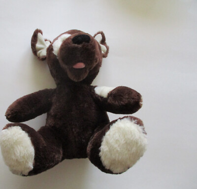 Build a Bear Dark Brown Dog Plush