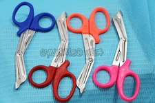 4 PARAMEDIC UTILITY BANDAGE TRAUMA EMT EMS SHEARS SCISSORS 5.5"-BLUE-OR-PNK-RED