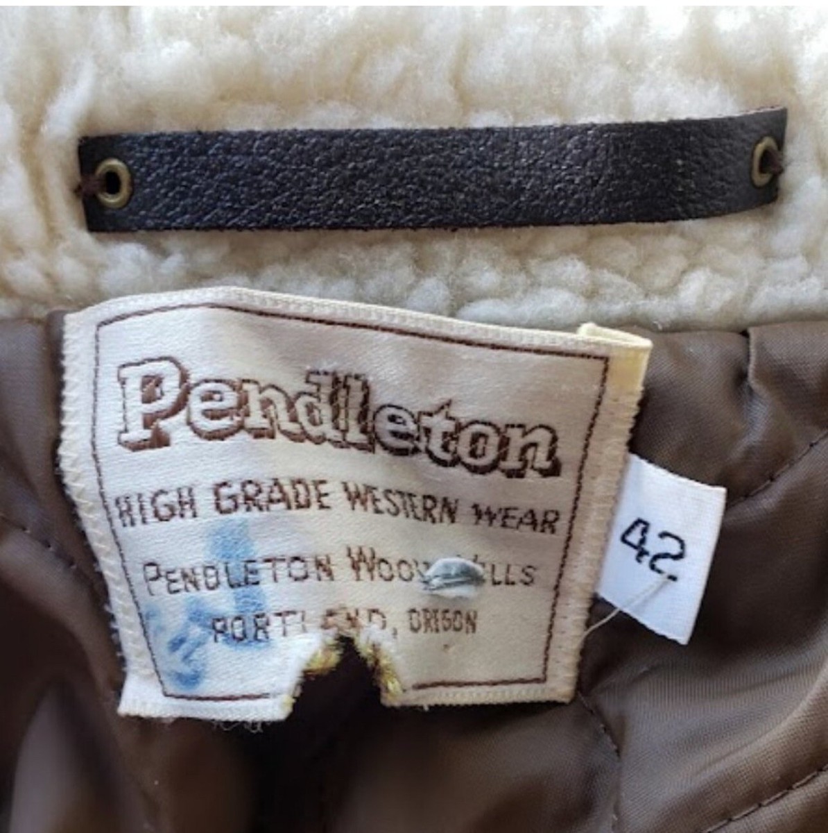 Vintage 70s Pendleton Chief Joseph Harding Aztec Wool Coat