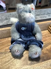 Ty Attic Treasures WHISKERS the Cat 8” 1993 Plush Stuffed Toy