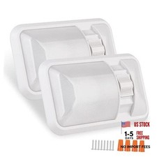 12V Led RV Ceiling Dome Light Frosted RV Interior Single Dome Light, 2-Pack