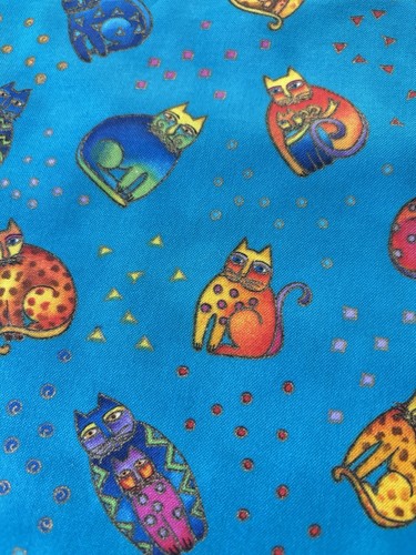 Laurel Burch Fanciful Felines Panel 2 different Designs Fabric Material 43”x23” - Picture 7 of 9